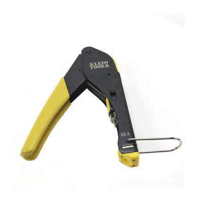 Pinza de Compresión para Conector F / Cables RG59 y RG6/6Q / Acero Antioxidante / Mango con Seguro / 5.59' (1700 mm) de Longitud