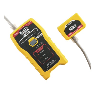Probador de Cables de Red / Prueba Cat3, Cat5e, Cat6/6a / Transmisor Remoto Integrado / LED de Estado / Batería 9V 80 h / 116 g