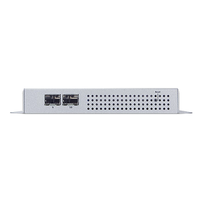 Switch Industrial PoE Administrable de Pared / 8 Puertos Gigabit PoE 802.3at / 2 Puertos SFP 100/1000X / Presupuesto PoE 200W / Alcance hasta 820 pies