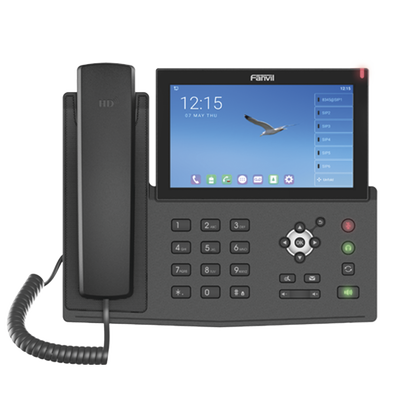 Teléfono IP Android / 20 Líneas SIP / Pantalla Táctil 7" / 112 Teclas DSS / Wi-Fi Dual Band / Bluetooth / PoE / Gigabit