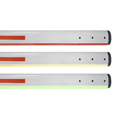 Mástil Iluminado LED / 5 m (16.4 ft) / Rojo/Verde / 12 VDC / 2 A / Barreras Industriales