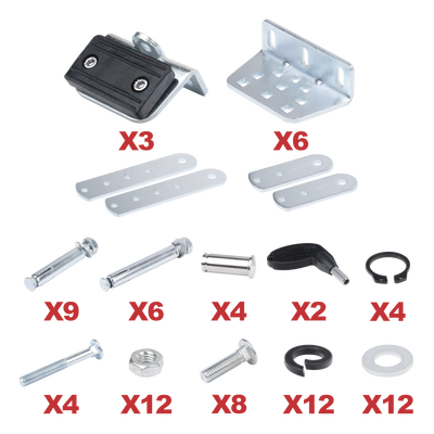 Set de Accesorios para Brazos de Montaje / Ajuste Ergonómico / Soportes de Aluminio / Instalación Rápida / Diseño Compacto