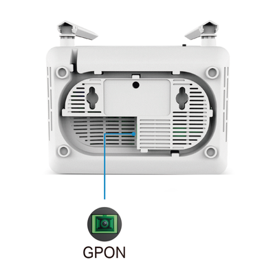 ONU/ONT XPON Router / Wi-Fi AC1200 Dual-Band / 2 Puertos LAN Gigabit / 1 Puerto PON SC/APC / AgiNet ACS / EasyMesh