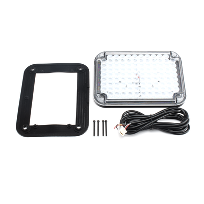 Luz de Advertencia LED / 104 LEDs / 9x7" / 12 VCC / Montaje Permanente / 2 Patrones de Destello