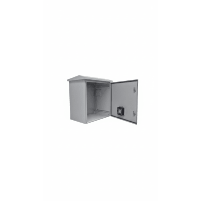Gabinete Rack 19" / 11U / IP55 / IK10 / Acero Ventilado / Exterior 593 x 609 x 399 mm / Ventilador 110 VCA