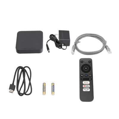 Decodificador Android TV / 4Kp60 HDR / Wi-Fi Dual Banda / Bluetooth 5.0 / HDMI 2.1 / 2 GB RAM 16 GB Almacenamiento
