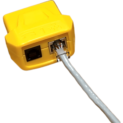 Transmisor Remoto de Repuesto / Identificación Numerada / Prueba Coaxial, Voz, Datos y Video / Conectores F, RJ11, RJ12 y RJ45 / 2" x 1.25" (5.1 x 3.2 cm)