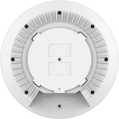 Punto de Acceso Wi-Fi 7 Empresarial / BE21000 / Throughput 21 Gbps Inalámbrico / MU-MIMO 4x4:4 (5GHz y 6GHz) / 768 Clientes Simultáneos / Puerto 10G PoE++ y 2.5G / Cobertura 175 m (574.1 ft) / BLE 5.3