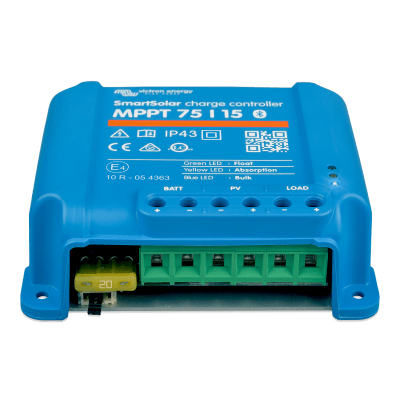 Controlador de Carga Solar MPPT / 15 A / 12/24 Vcc / Eficiencia 98% / Bluetooth Integrado / IP43