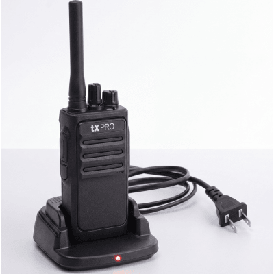 Radio Portátil Analógico UHF / 2W / 16 Canales / 400-470 MHz / VOX Manos Libres / Batería 6-8 hrs / Uso Inmediato