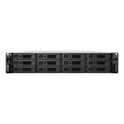 NAS Rack / 12 Bahías / Procesador Intel Xeon 8 Núcleos / 8 GB DDR4 ECC / Dual 10GbE / Escalable a 36 Bahías / Alimentación Redundante
