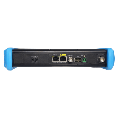 Tester de Video Profesional / Pantalla Táctil IPS 7" / 4K/8K H.265 / IP/HD/Analógico / TVI/CVI/AHD/CVBS / PoE 24W / TDR / HDMI 1080p / Autonomía 10 h