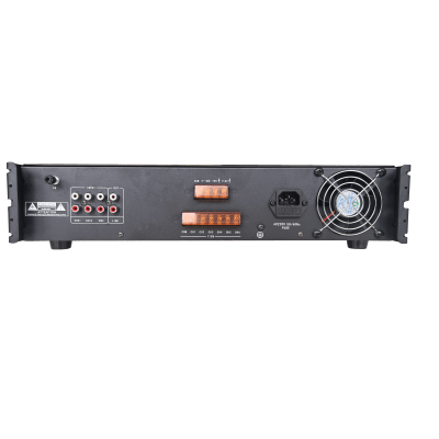 Amplificador de Audio / 120 W / 6 Zonas con Volumen Independiente / Bluetooth / USB 2.0 / SD / 70V/100V / Montaje en Rack