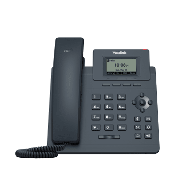 Teléfono IP Empresarial / Pantalla LCD 2.3" / 1 Cuenta VoIP / Dual Ethernet 10/100 Mbps / PoE / Conferencia 5 Participantes
