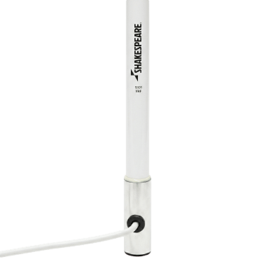 Antena Marina VHF / Fibra de Vidrio / 6 dB / 50 W / 2.4 m (7.9 ft) / RG-58 4.5 m (15 ft)