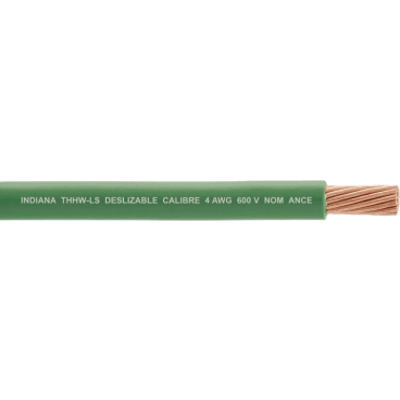 Cable Eléctrico THW-LS / Calibre 4 AWG / 19 Hilos / 33.6 mm² / 90°C / Bobina 100 m
