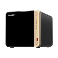 QNAP TS-464 4-BAY HIGH-PERFORMANCE DESKTOP NAS. INTEL 4C/4T PROCESSOR, BURST UP TO 2.9GHZ WITH 8GB DDR4 RAM, 2 X 2.5GBE, 2 X M.2 2280 PCIE GEN 3 X1, 1 X PCIE GEN3 X2 SLOT FOR NETWORK/STORAGE EXPANSIO