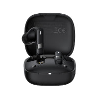 AUDIFONOS INALAMBRICOS BLUETOOTH 5.3 BASEUS, BOWIE E20, 33 HORAS CON EL ESTUCHE DE CARGA, HASTA 6 HORAS DE USO CONTINUO, RESISTENTE AL AGUA IPX5, COMPATIBLE CON ANDROID, IOS, WINDOWS, COLOR NEGRO