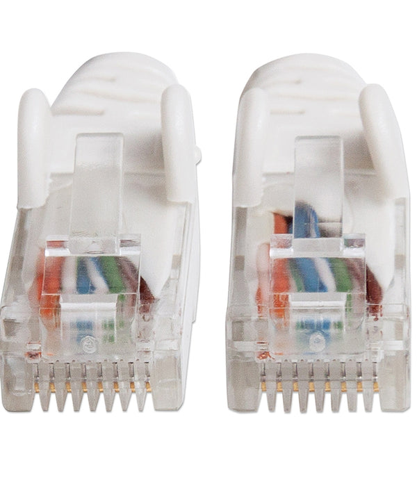 CABLE DE RED PATCH CAT6 INTELLINET RJ45 0.5 METROS 1.5 FT COLOR BLANCO