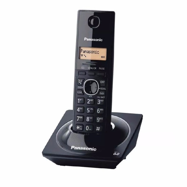 TELEFONO PANASONIC KX-TG1711MEB INALAMBRICO PANTALLA LCD 1.4 EN COLOR AMBAR 50 NUMEROS IDENTIFICADOR DE LLAMADAS 50 NUMEROS EN DIRECTORIO LOCALIZADOR DE AURICULAR NEGRO