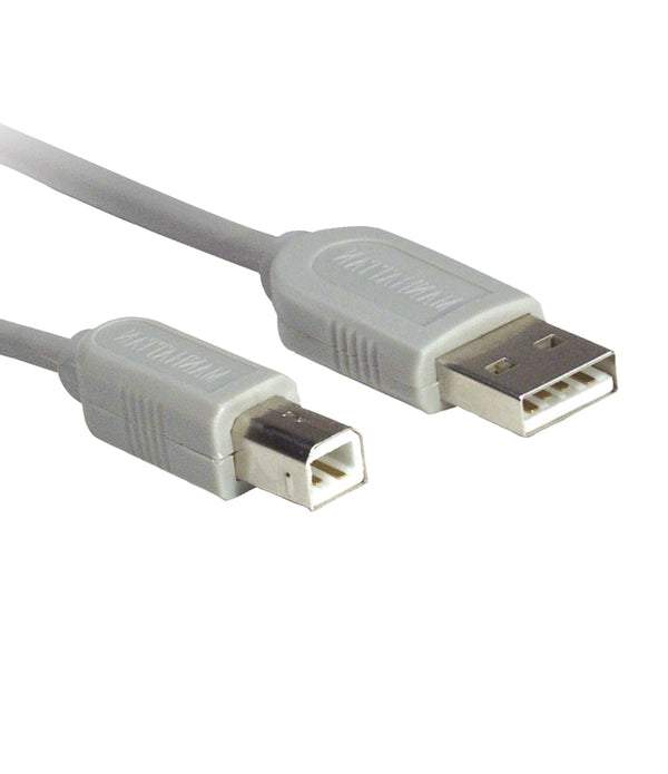 CABLE USB,MANHATTAN,341028, A-B 4.5M, GRIS