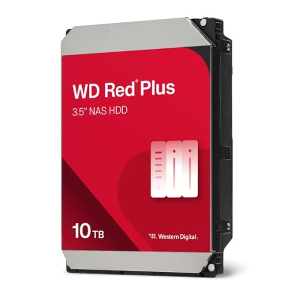 DISCO DURO INTERNO WD RED PLUS 10TB 3.5 ESCRITORIO SATA3 6GB/S 512MB 7200RPM 24X7 HOTPLUG NAS 1-8 BAHIAS WD100EFGX