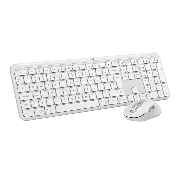 TECLADO Y MOUSE LOGITECH MK950 SIGNATURE SLIM INALAMBRICO RECEPTOR USB BOLT (ESPAÑOL) BLANCO