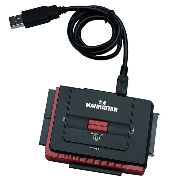 ADAPTADOR USB,MANHATTAN,179195, 2.0 A HDD IDE40/SATA OTB