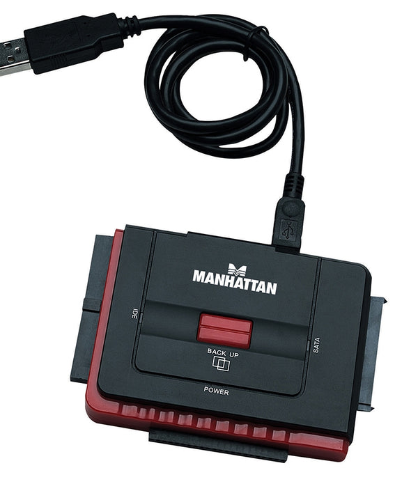 ADAPTADOR USB,MANHATTAN,179195, 2.0 A HDD IDE40/SATA OTB