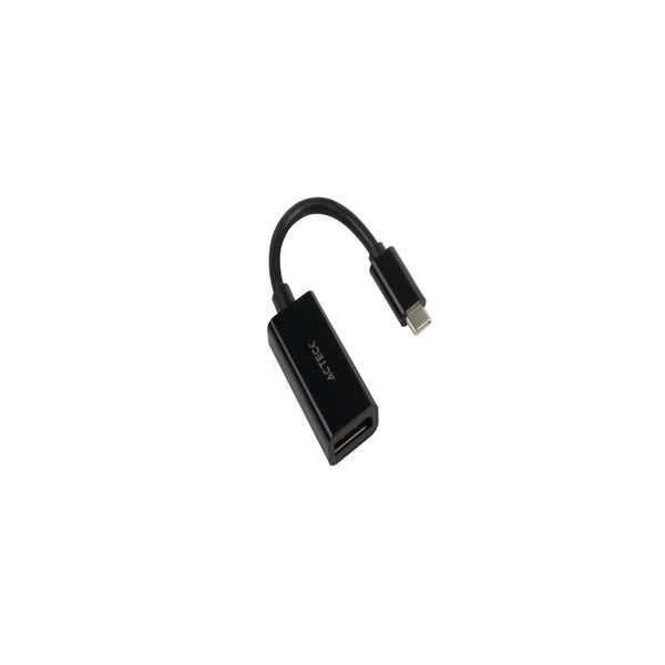 ADAPTADOR ACTECK SHIFT PLUS AD420 / USB C - DISPLAYPORT / 4K / 10 CM / NEGRO / AC-934718