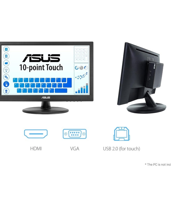 MONITOR TOUCH ASUS VT169HE /15.6 /1920X1080 /TR 5MS /HDMI /VGA /VESA