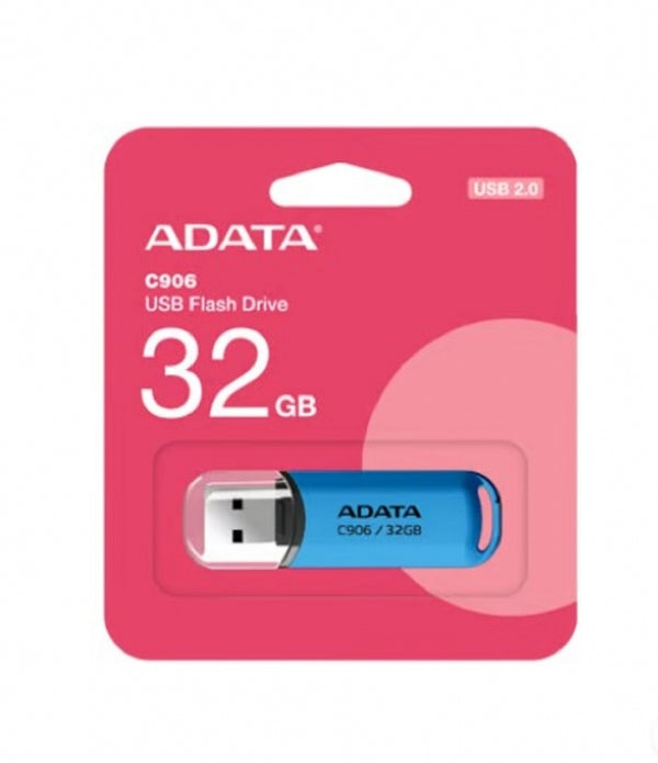 MEMORIA ADATA 32GB USB 2.0 C906 AZUL AC906-32G-RWB