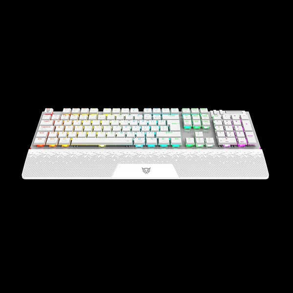 TECLADO GAMER BALAM RUSH DOMINATE EXPERT GK979I / DUAL RECARGABLE / USB C - BT DONGLE / MULTIDISPOSITIVOS / RGB / 105 TECLAS / ESPAÑOL / ERGONOMICO / MECANICO / WIN- IOS - ANDROID/ BLANCO / BR-940399