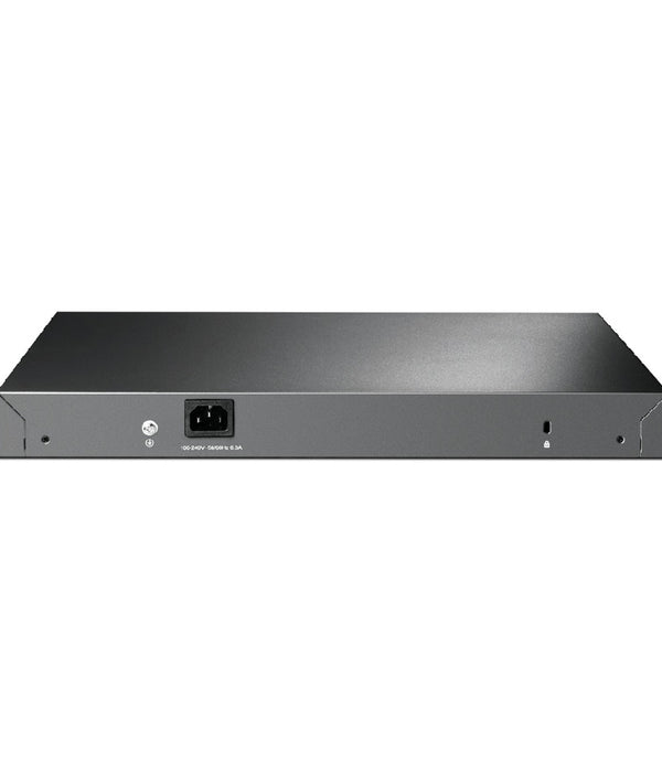 SWITCH TP-LINK TL-SG3428MP 24 PUERTOS RJ45 GIGABIT 10/100/1000 MBPS POE ADMINISTRABLE CON 4 RANURAS SFP 1 RJ45 CONSOLA Y 1 MICRO-USB CONSOLA JETSTREAM PARA RACK 19 PULGADAS
