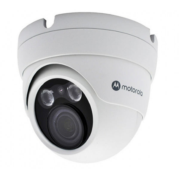 CAMARA IP MOTOROLA MTIDM045721 / DOMO METAL / VARIFOCAL MOTORIZADA / 5MP / ICR, DIA-NOCHE / IP66 / ONVIF / POE / DNR 2D-3D , WDR DIGITAL , BLC , HLC , DESEMPAÑADOR / IR 40M / CYBERSEGURIDAD GDRP