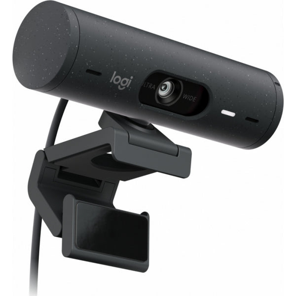 WEBCAM LOGITECH BRIO 500 FULL HD 1080P 30FPS ZOOM DIGITAL 4X AUTO ENFOQUE MICRÓFONO USB-C GRAFITO