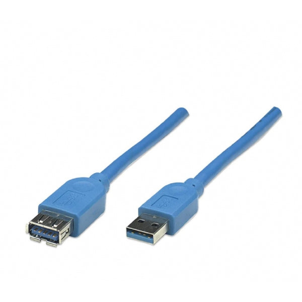 CABLE USB,MANHATTAN,322379, V3.0 EXT. 2.0M AZUL