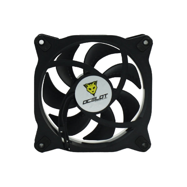VENTILADOR OCELOT PARA GABINETES/120MM/CONEXION 6 PINES/ILUMINACION RGB/NO INCLUYE HUB/COMPATIBLE CON KIT OCELOT OGPF01