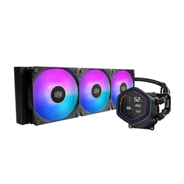 DISIPADOR DE ENFRIAMIENTO LIQUIDO COOLER MASTER MASTERLIQUID CORE NEX DIGITAL SERIES 360 / ARGB / NEGRO / GAMER