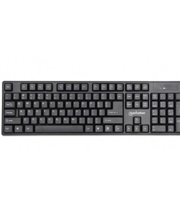 TECLADO Y MOUSE,MANHATTAN,178990, ÓPTICO INALAMBRICO, COMBO
