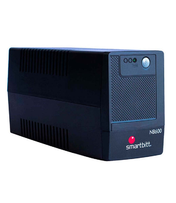 NO-BREAK INTERACTIVO SMARTBITT  SBNB600   600VA/300 W, CLAVIJA NEMA 5-15P, 4 CONTACTOS TIPO NEMA 5-15R, TODOS CON RESPALDO DE BATERIAS, REGULACION Y SUPRESION DE PICOS.