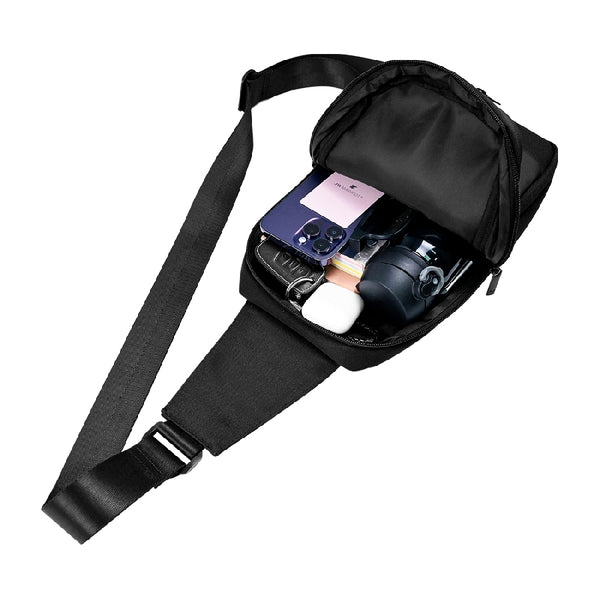 MOCHILA  /  VORAGO /  PECHERA CRUZADA  CB-300  /  IMPERMEABLE /  NEGRA
