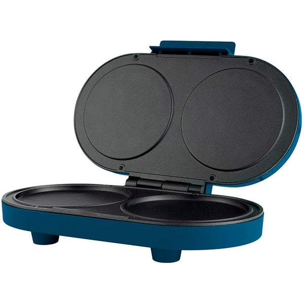 PARRILLA PARA HOTCAKES MIRATI / 1000W / DOBLE PARILLA / ANTIADHERENTE / AZUL