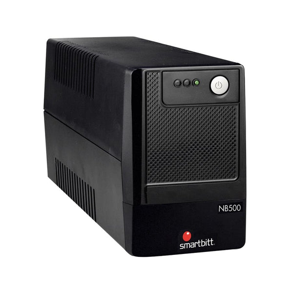 NO BREAK INTERACTIVO SMARTBITT  SBNB500  500VA / 250W, CLAVIJA NEMA 5-15P, 4 CONTACTOS, TIPO NEMA 5-15R, TODOS CON RESPALDO DE BATERIAS, REGULACION Y SUPRESION DE PICOS.