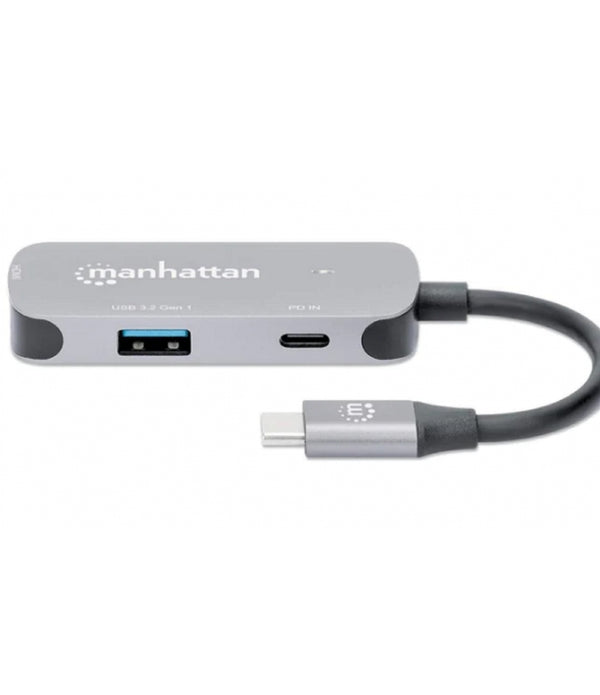 DOCKING USB,MANHATTAN,130707,-C 3 PTOS, HDMI/USB-A/USB-C PD