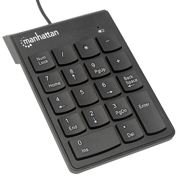 TECLADO,MANHATTAN,176354, NUMERICO USB NEGRO