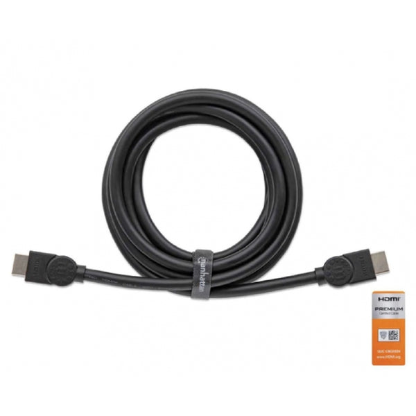 CABLE HDMI,MANHATTAN,355360, 2.0 PREMIUM M-M 5.0M