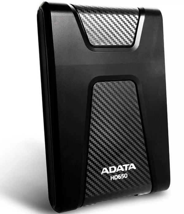 DISCO DURO EXTERNO ADATA HD650 1TB PORTATIL 2.5 USB 3.2 WINDOWS MAC LINUX CONTRAGOLPES COLOR NEGRO AHD650-1TU31-CBK