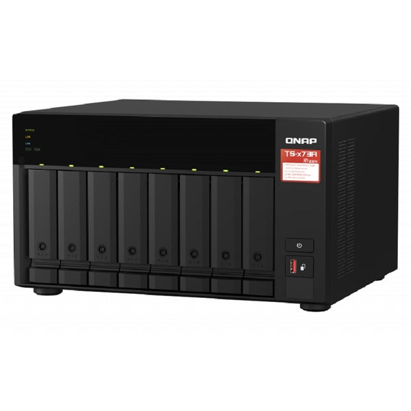 NAS QNAP TS-873A-8G-US /8 BAHIAS SATA DE 3,5 /NCLEO CUADRUPLE 2.2GHZ/ 8GB DDR4 HASTA 64 GB/ LAN 2,5 GBE X2/ USB 3.2 X2/HOT SWAP/ SOPORTA M.2 2280/ NO INCLUYE DISCOS