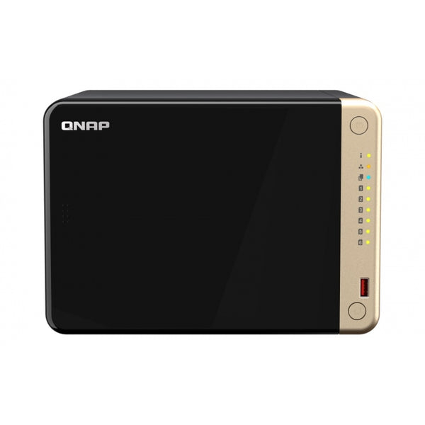 NAS QNAP TS-664-8G / TORRE / 6 BAHIAS / CELERON N5095 NUCLEO CUADRUPLE 2.9 GHZ /8GB RAM DDR4 / LAN 2,5GBE X2 / USB 3.2 X2 / HDMI / HOT SWAP / SOPORTEA M.2 2280 /NO INCLUYE DISCOS